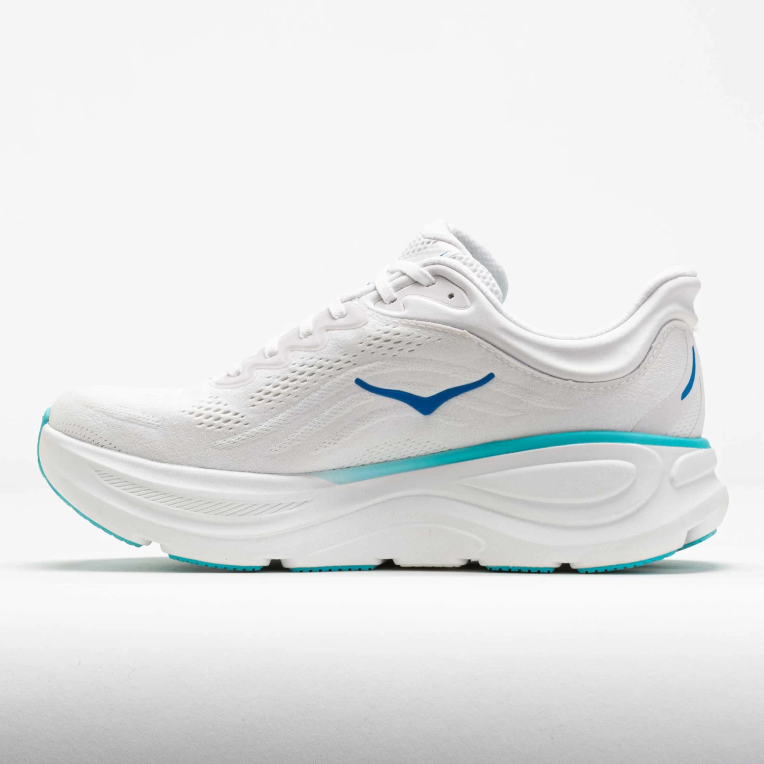 HOKA Bondi 9 Men's White/HOKA Blue 2 HOKA Bondi 9 Men's White/HOKA Blue - Image 2