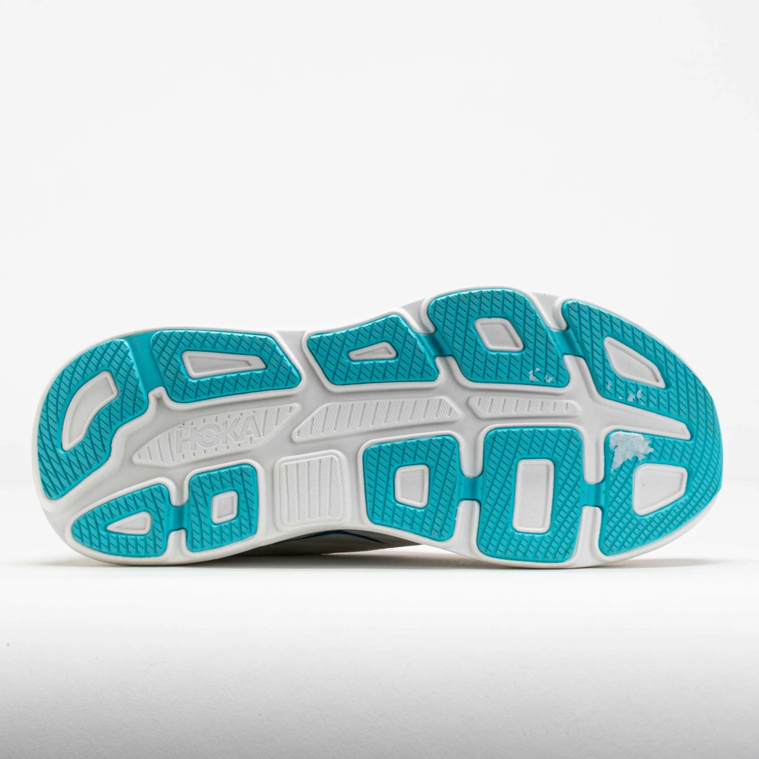 HOKA Bondi 9 Men's White/HOKA Blue 4 HOKA Bondi 9 Men's White/HOKA Blue - Image 4