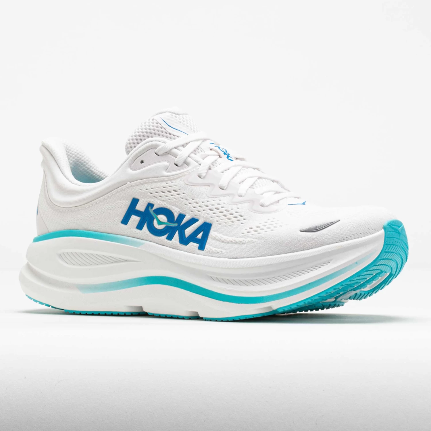 HOKA Bondi 9 Men's White/HOKA Blue 5 HOKA Bondi 9 Men's White/HOKA Blue - Image 5