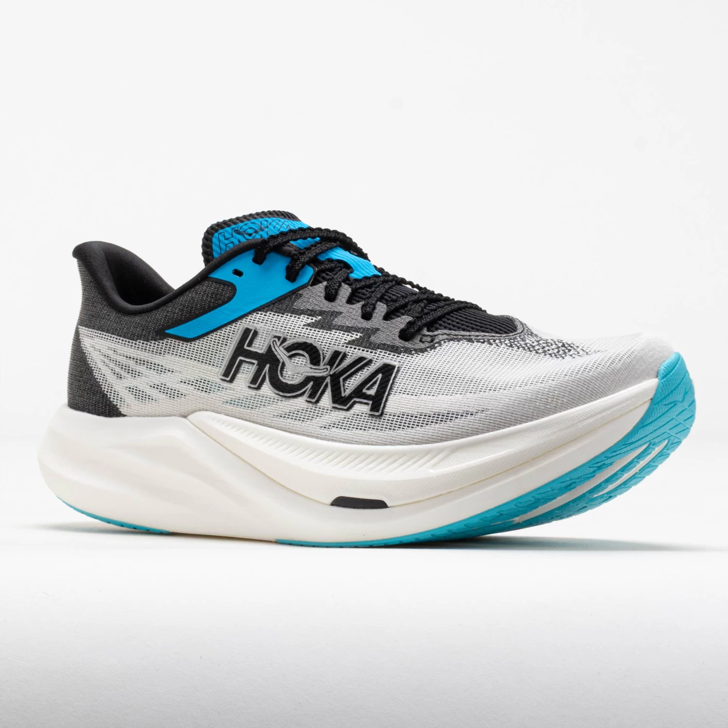 HOKA Rocket X 3 Unisex White/Black 5 HOKA Rocket X 3 Unisex White/Black - Image 5