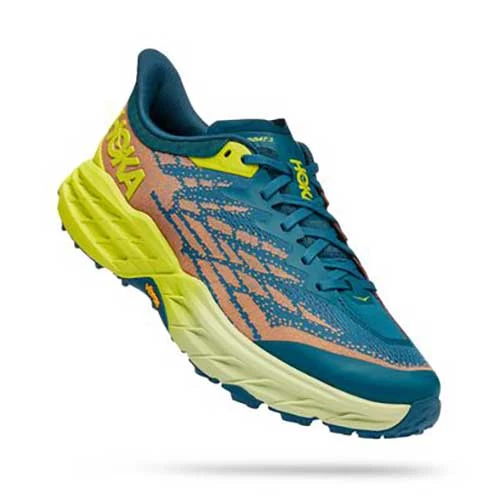 Hoka Men's Speedgoat 5 Trail Shoes - Blue Coral/Evening Primrose - Regular (D) 2 Hoka Men's Speedgoat 5 Trail Shoes - Blue Coral/Evening Primrose - Regular (D) - Image 2