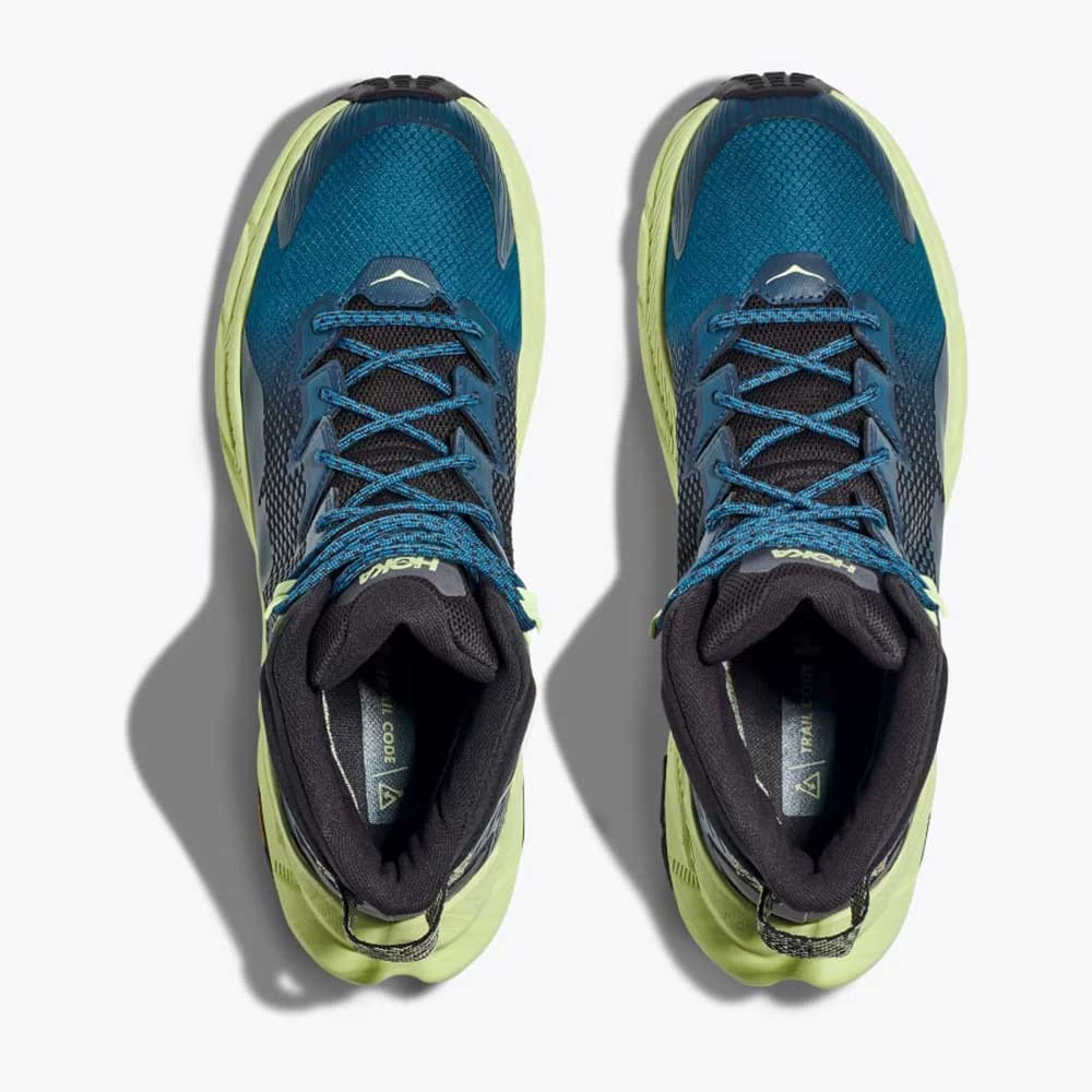 Hoka Men's Trail Code GTX Hiking Boot- Blue Graphite/Blue Coral 4 Hoka Men's Trail Code GTX Hiking Boot- Blue Graphite/Blue Coral - Image 4