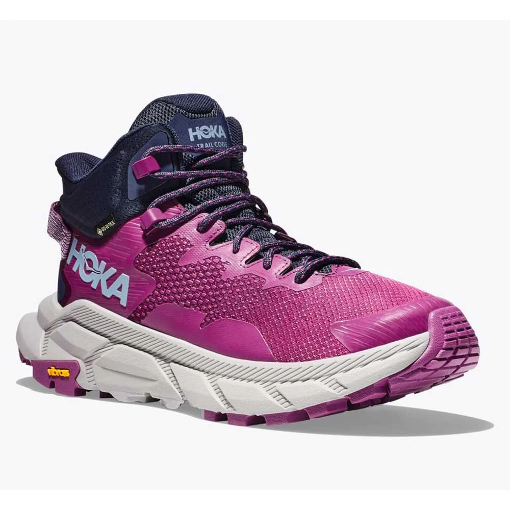 Hoka Women's Trail Code GTX Hiking Boot - Beautyberry/Harbor Mist - Regular (B) 2 Hoka Women's Trail Code GTX Hiking Boot - Beautyberry/Harbor Mist - Regular (B) - Image 2