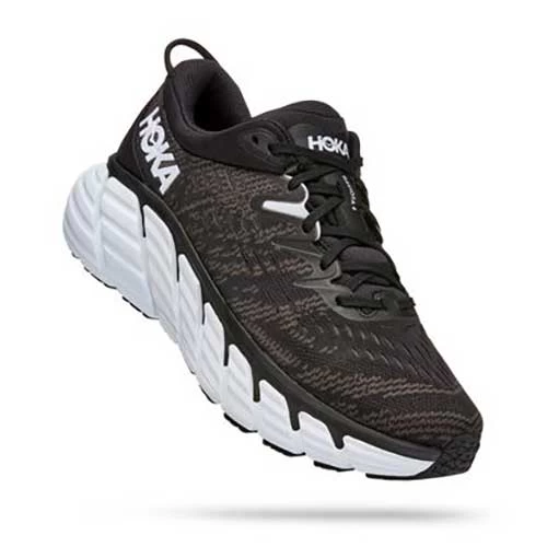 Hoka Men's Gaviota 4 Running Shoe - Black/White - Regular (D) 2 Hoka Men's Gaviota 4 Running Shoe - Black/White - Regular (D) - Image 2