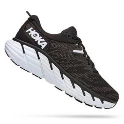 Hoka Men's Gaviota 4 Running Shoe - Black/White - Regular (D)