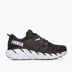 Hoka Men's Gaviota 4 - Black/White - Wide (2E) -Hoka 1123198 BWHT 7