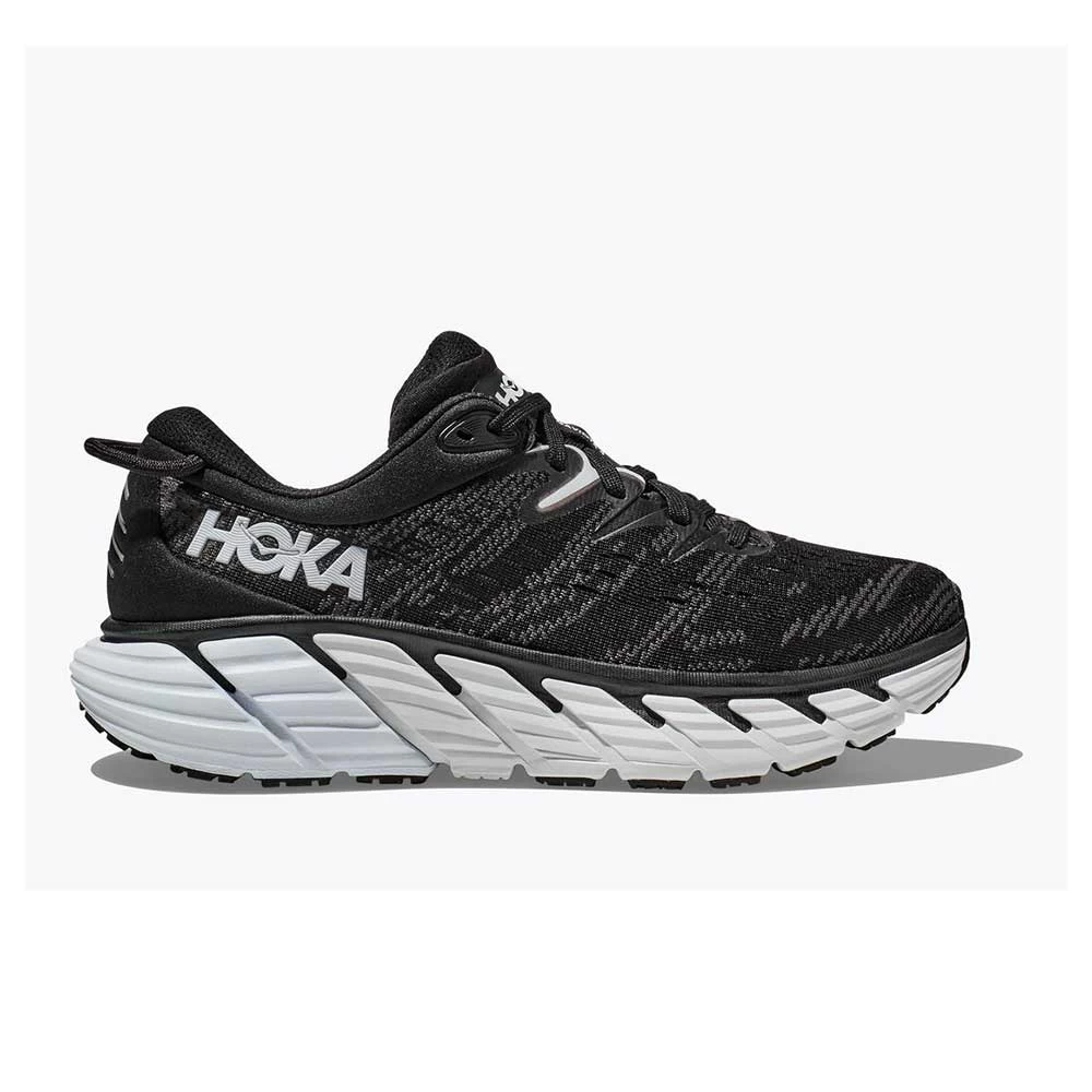 Hoka Women's Gaviota 4 Running Shoe - Black/White - Wide (D) 1 Hoka Women's Gaviota 4 Running Shoe - Black/White - Wide (D)