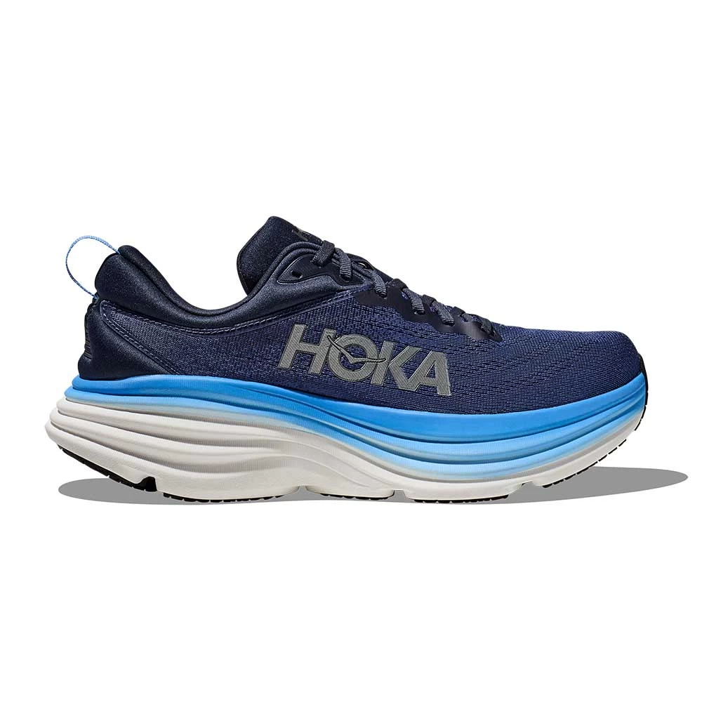 Hoka Men's Bondi 8 Running Shoe - Outer Space/All Aboard - Wide (2E) 1 Hoka Men's Bondi 8 Running Shoe - Outer Space/All Aboard - Wide (2E)