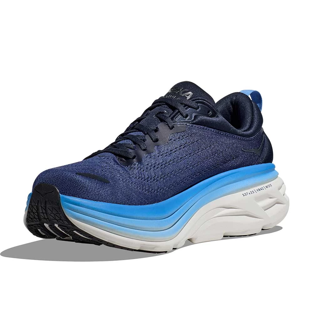 Hoka Men's Bondi 8 Running Shoe - Outer Space/All Aboard - Wide (2E) 4 Hoka Men's Bondi 8 Running Shoe - Outer Space/All Aboard - Wide (2E) - Image 4