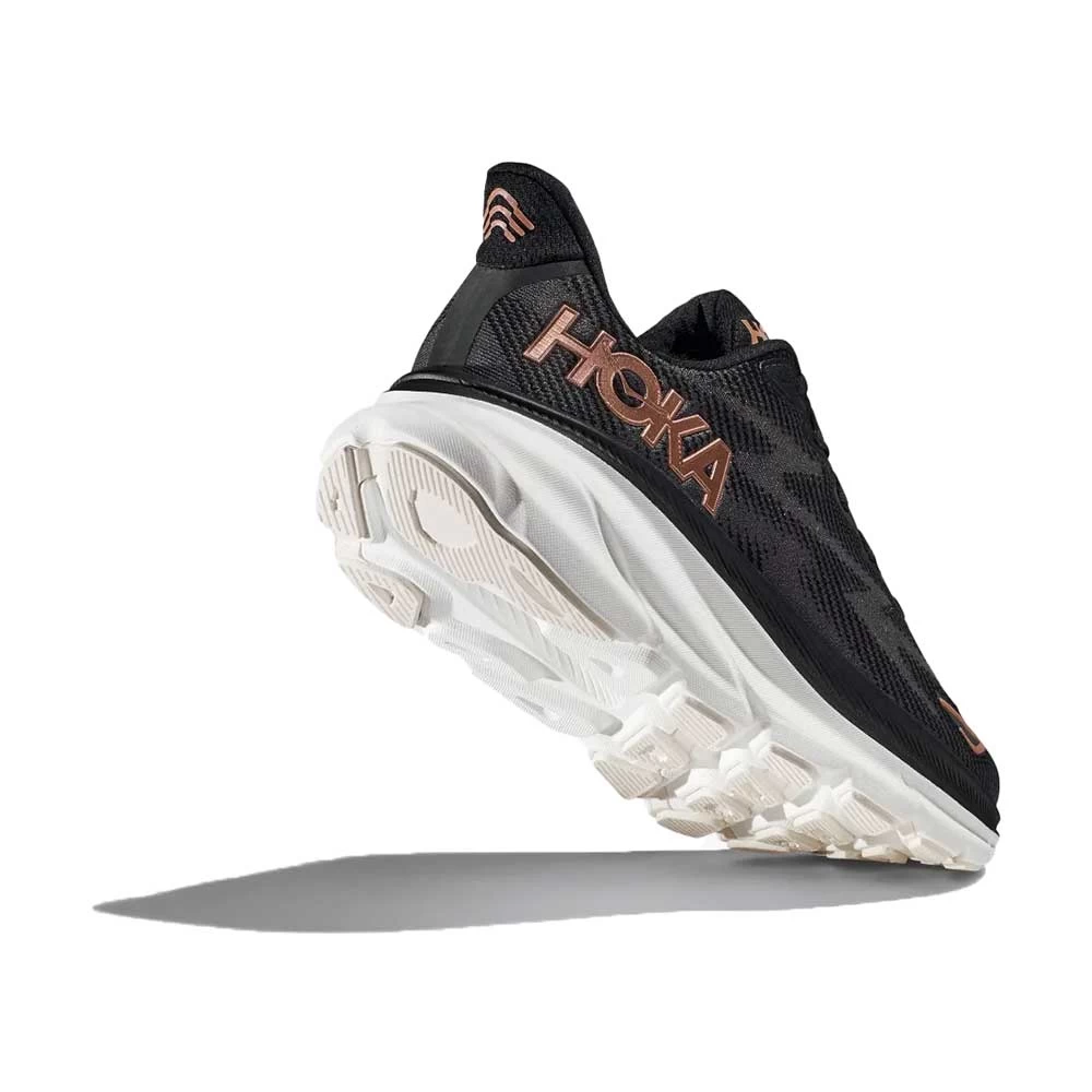 Hoka Women's Clifton 9 Running Shoe - Black/Rose Gold - Regular (B) 3 Hoka Women's Clifton 9 Running Shoe - Black/Rose Gold - Regular (B) - Image 3