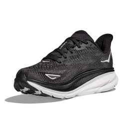 Hoka Men's Clifton 9 Running Shoe- Black/White - Wide (2E) -Hoka 1127896 BWHT 3 ab7b67c5 df39 471f 9632 37f3075f54dc