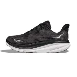 Hoka Women's Clifton 9 Running Shoe - Black/White - Wide (D) -Hoka 1127896 BWHT 8 4cf5245e 64eb 4881 8052 007ea4c51077
