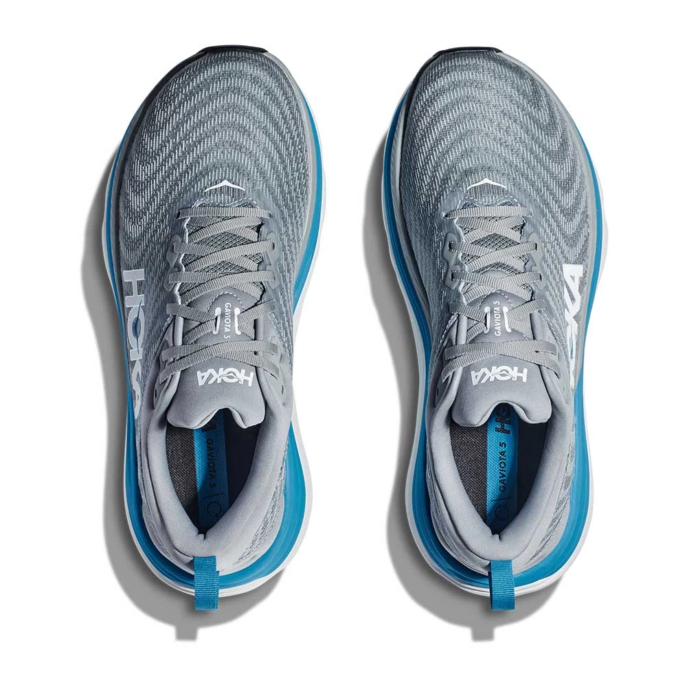 Hoka Men's Gaviota 5 Running Shoe - Limestone/Diva Blue - Regular (D) 7 Hoka Men's Gaviota 5 Running Shoe - Limestone/Diva Blue - Regular (D) - Image 7