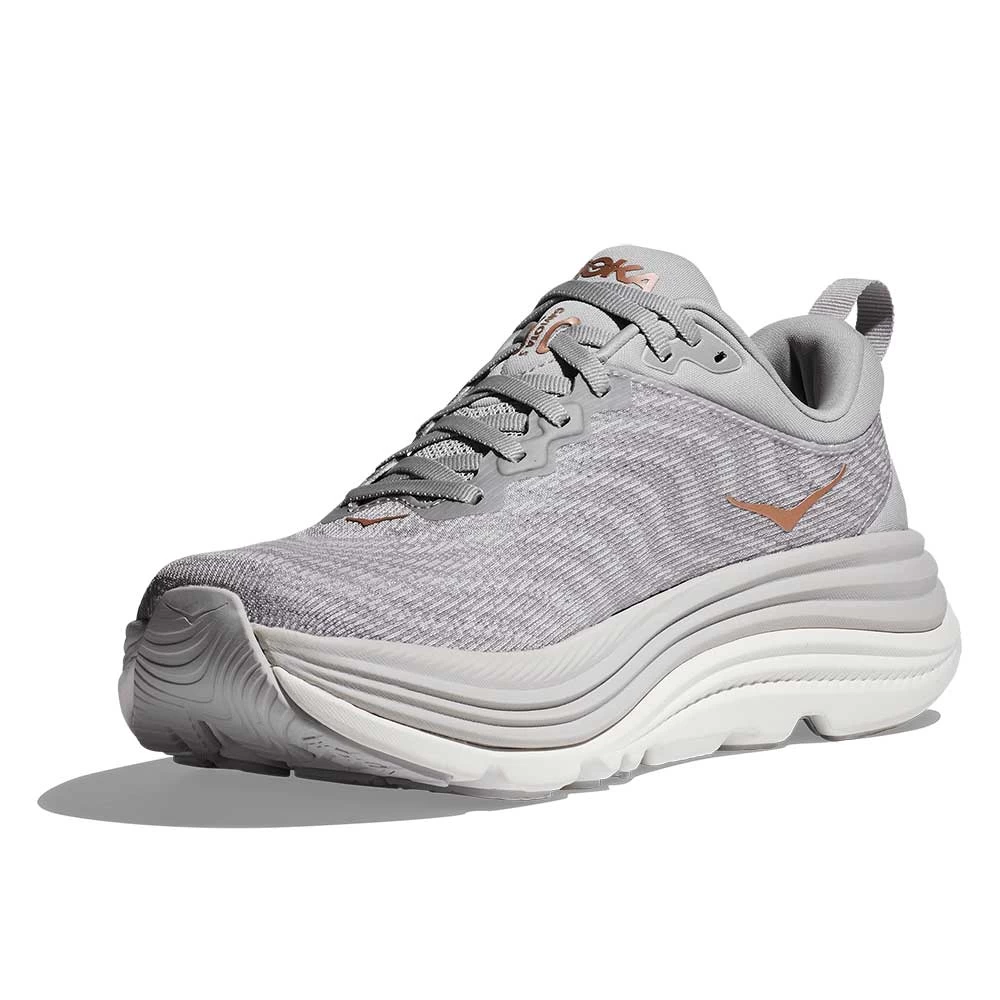Hoka Women's Gaviota 5 Running Shoe - Harbor Mist/Rose Gold - Wide (D) 3 Hoka Women's Gaviota 5 Running Shoe - Harbor Mist/Rose Gold - Wide (D) - Image 3