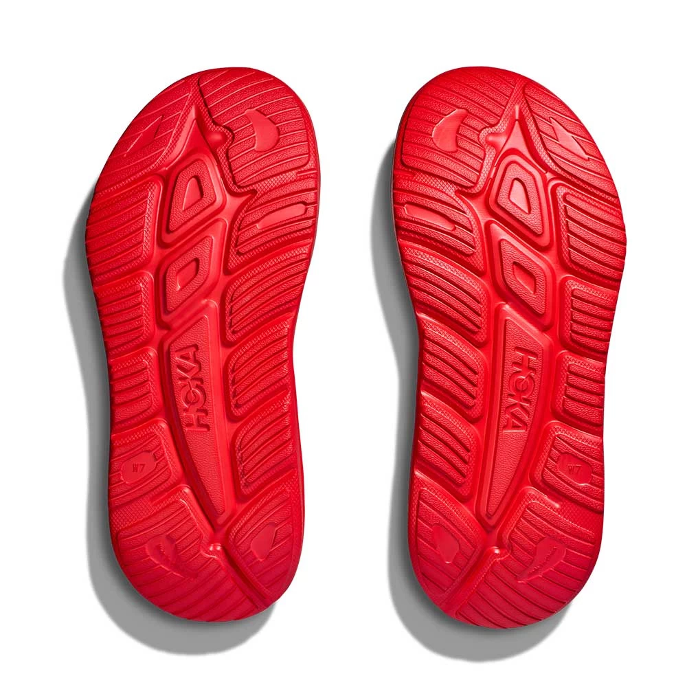 Hoka Unisex Ora Recovery Slide 3 - Bellwether Blue/Red Alert - Regular (D) 8 Hoka Unisex Ora Recovery Slide 3 - Bellwether Blue/Red Alert - Regular (D) - Image 8