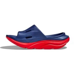 Hoka Unisex Ora Recovery Slide 3 - Bellwether Blue/Red Alert - Regular (D) 10 Hoka Unisex Ora Recovery Slide 3 - Bellwether Blue/Red Alert - Regular (D) -Hoka 1135061 BBRA 8