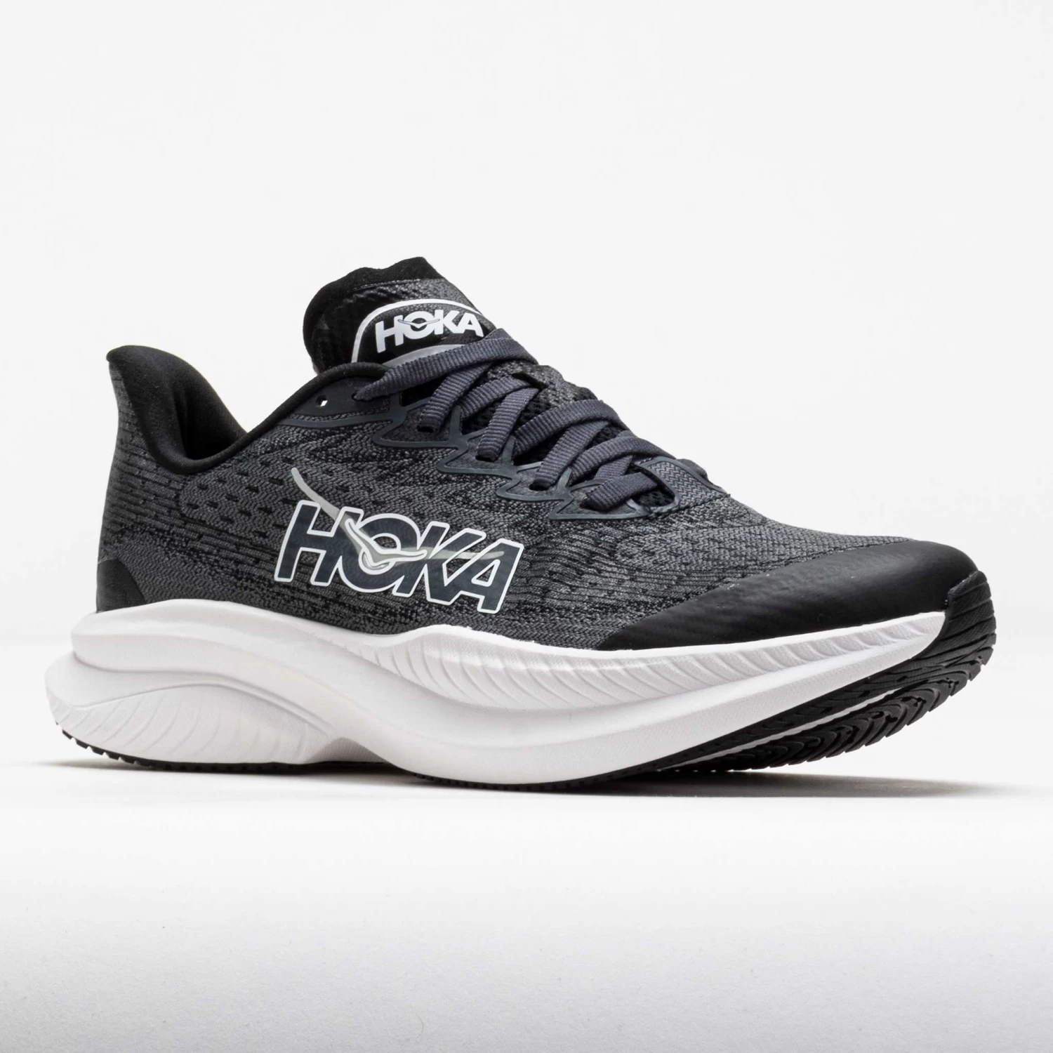 HOKA Mach 6 Junior Black/White 5 HOKA Mach 6 Junior Black/White - Image 5