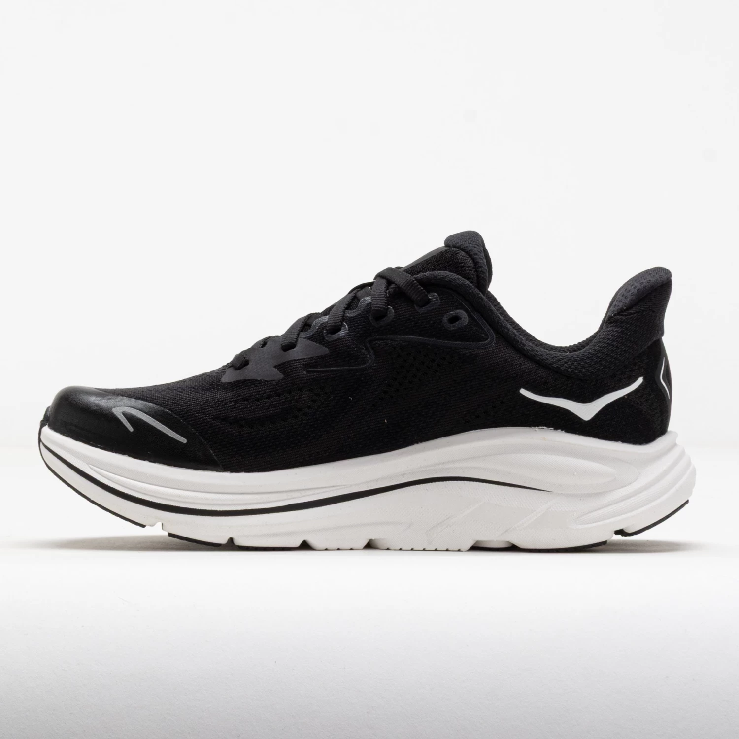 HOKA Clifton 10 Junior Black/White 2 HOKA Clifton 10 Junior Black/White - Image 2