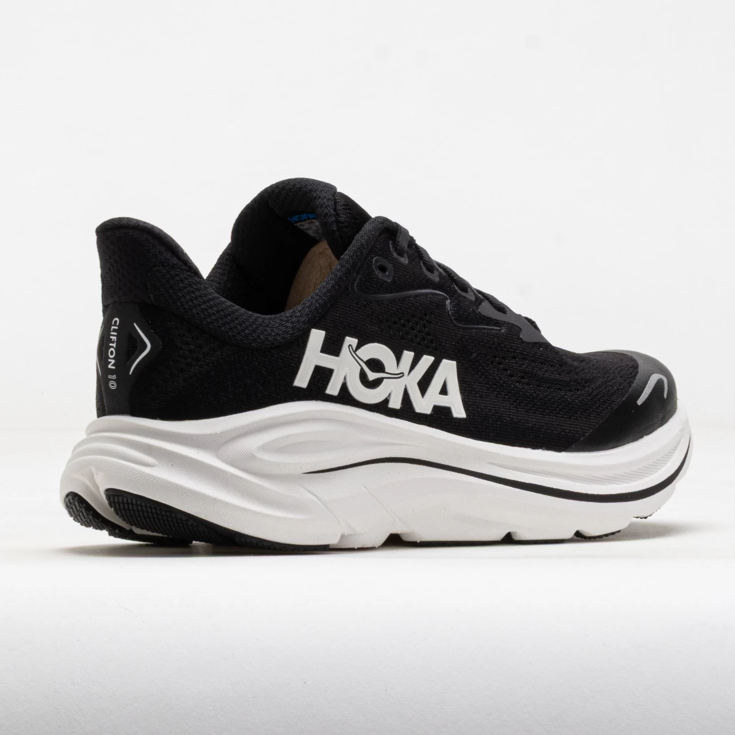 HOKA Clifton 10 Junior Black/White 6 HOKA Clifton 10 Junior Black/White - Image 6