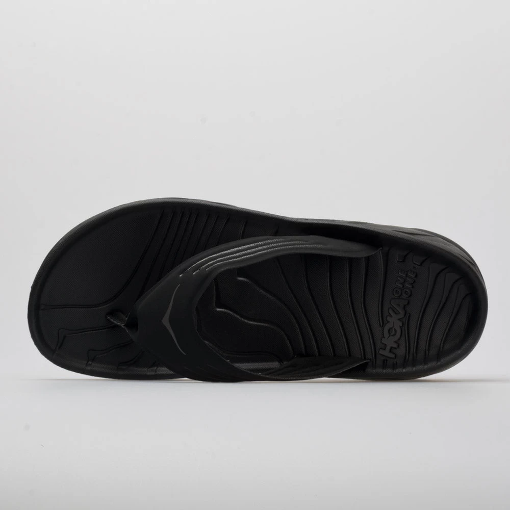 HOKA Ora Recovery Flip Men's Black/Dark Gull Gray 2 HOKA Ora Recovery Flip Men's Black/Dark Gull Gray - Image 2