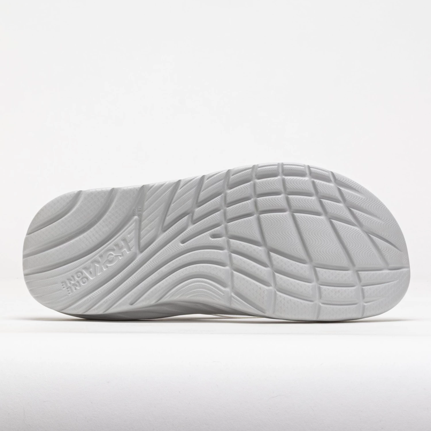 HOKA Ora Recovery Flip Men's Lunar Rock/White 4 HOKA Ora Recovery Flip Men's Lunar Rock/White - Image 4