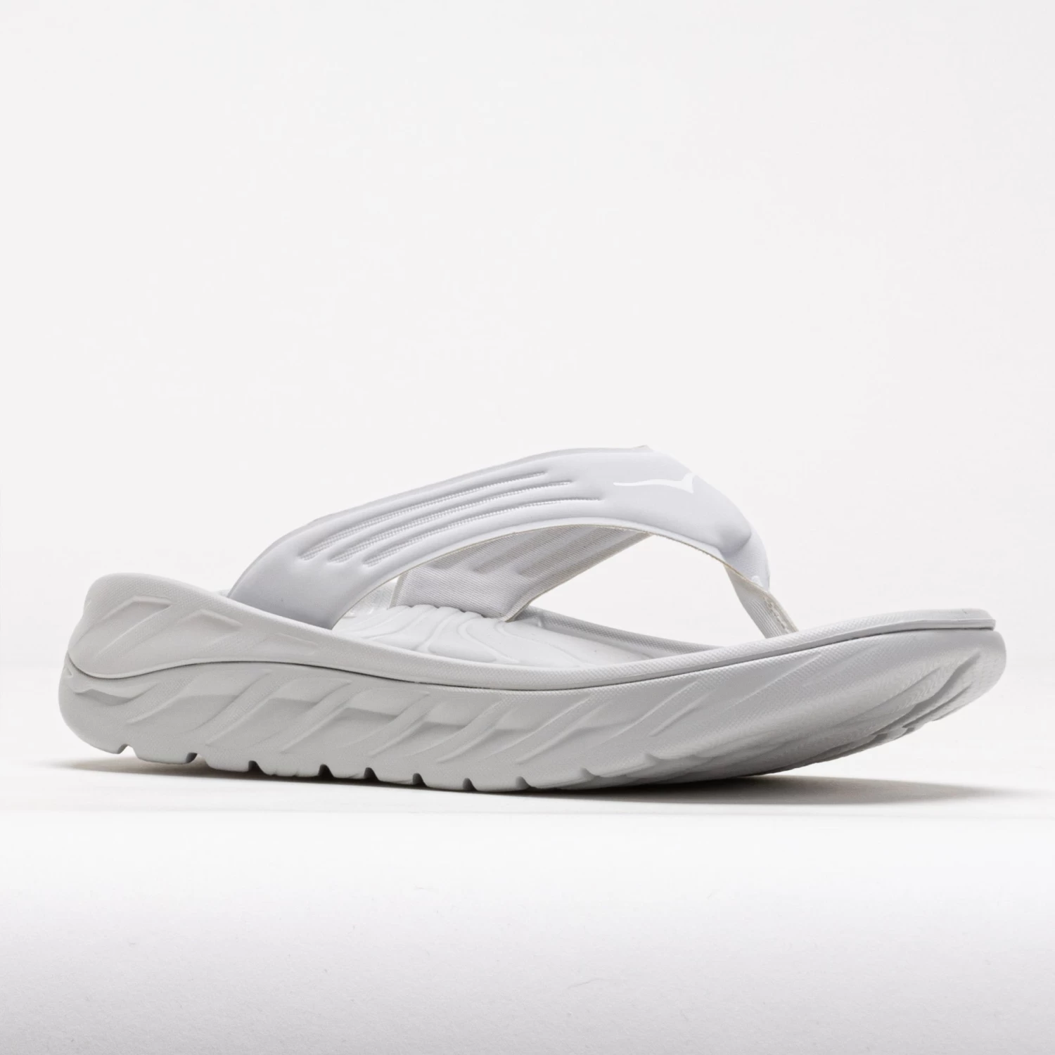 HOKA Ora Recovery Flip Men's Lunar Rock/White 5 HOKA Ora Recovery Flip Men's Lunar Rock/White - Image 5