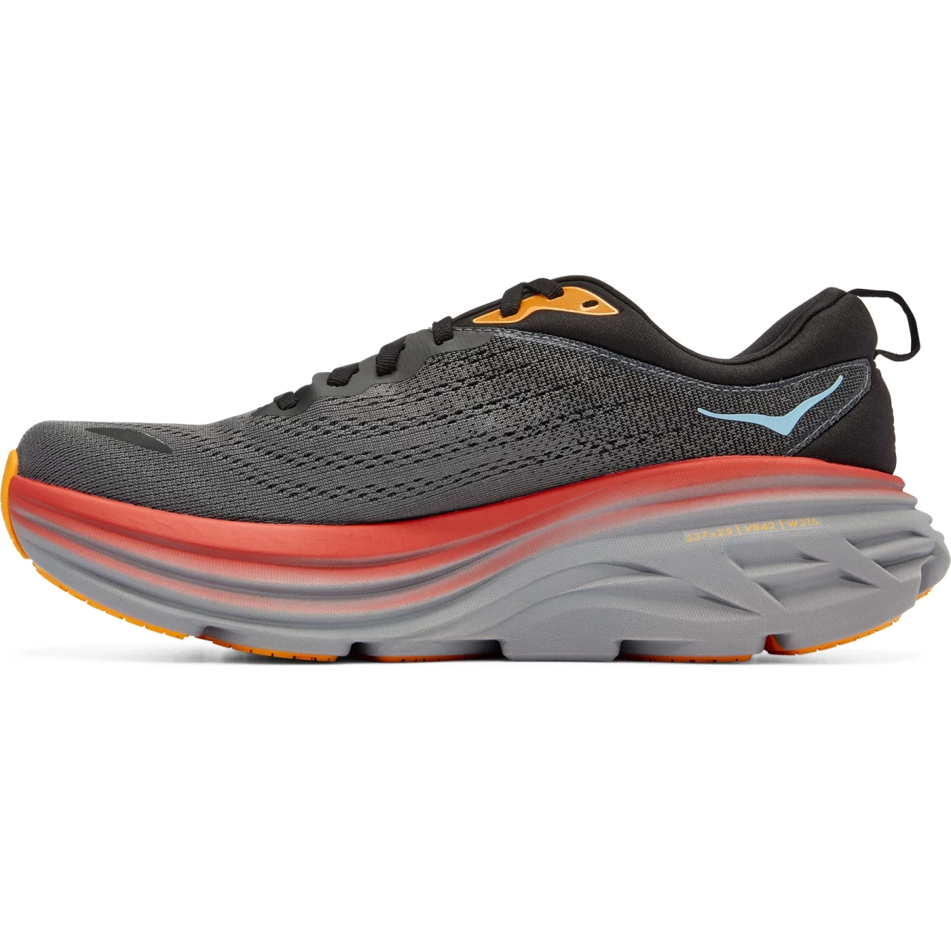 Hoka Bondi 8 Running Shoes Men - Anthracite / Castlerock 6 Hoka Bondi 8 Running Shoes Men - Anthracite / Castlerock - Image 6