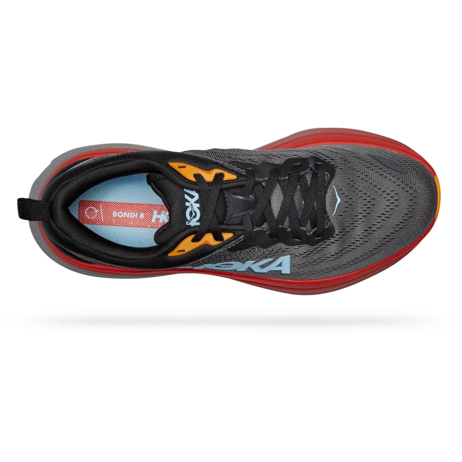 Hoka Bondi 8 Running Shoes Men - Anthracite / Castlerock 7 Hoka Bondi 8 Running Shoes Men - Anthracite / Castlerock - Image 7
