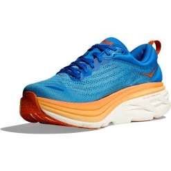 Hoka Bondi 8 Running Shoes Men - Coastal Sky / Vibrant Orange -Hoka hoka bondi 8 running shoes coastal sky vibrant orange 5 1364192