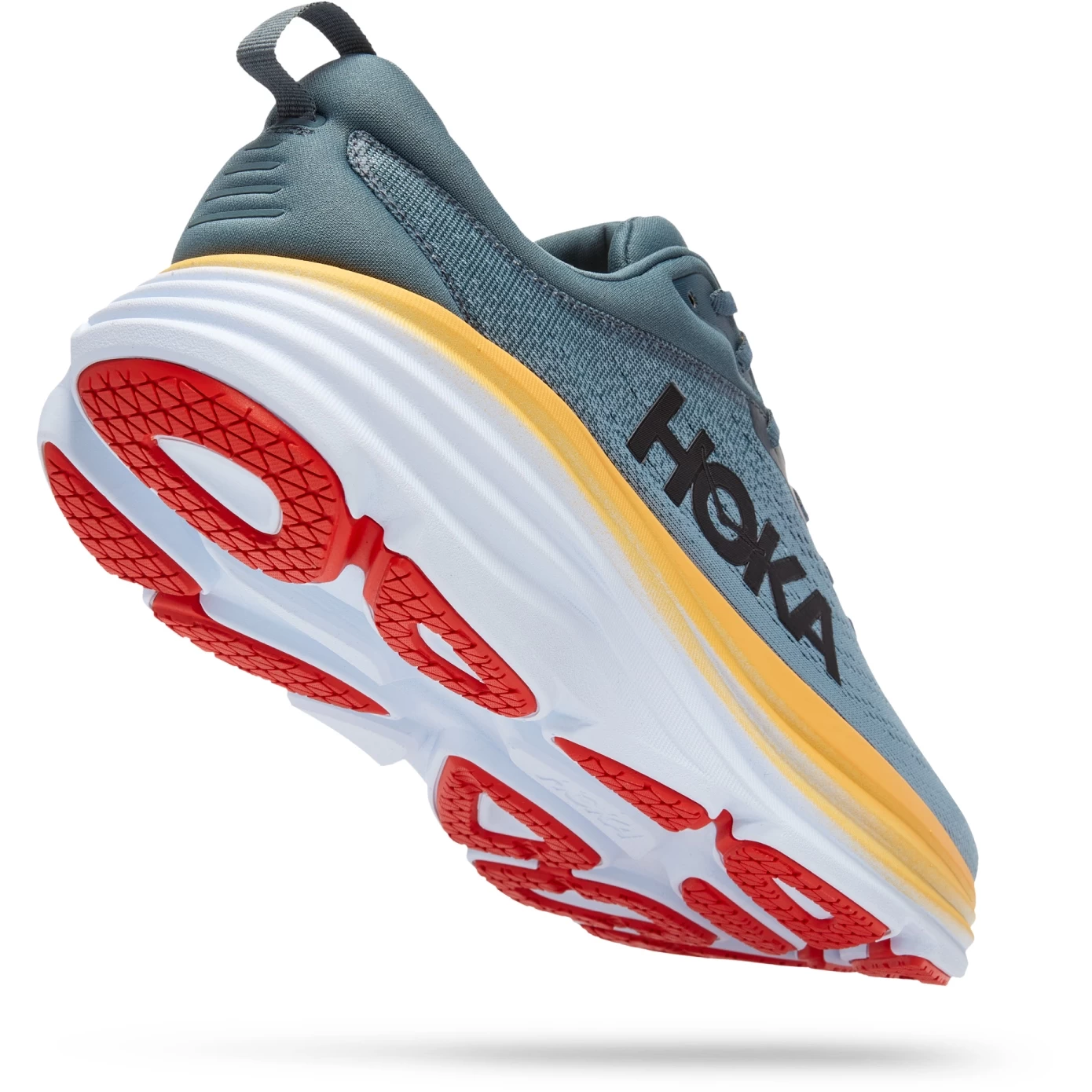 Hoka Bondi 8 X-Wide Running Shoes - Goblin Blue / Mountain Spring 2 Hoka Bondi 8 X-Wide Running Shoes - Goblin Blue / Mountain Spring - Image 2