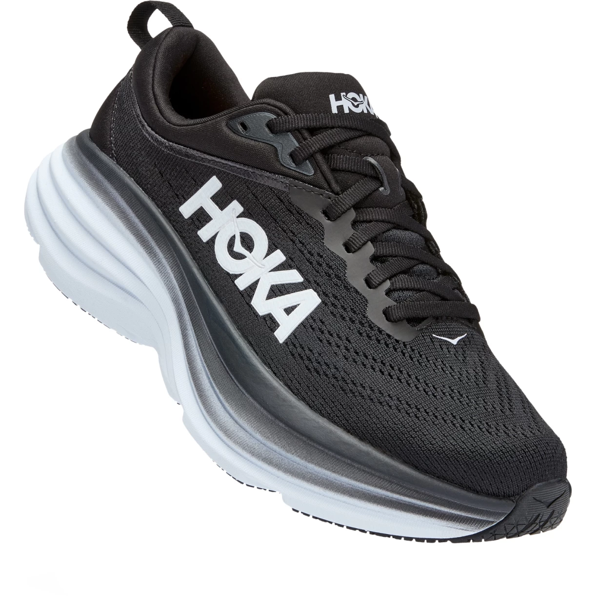 Hoka Bondi 8 Running Shoes Women - Black / White 1 Hoka Bondi 8 Running Shoes Women - Black / White