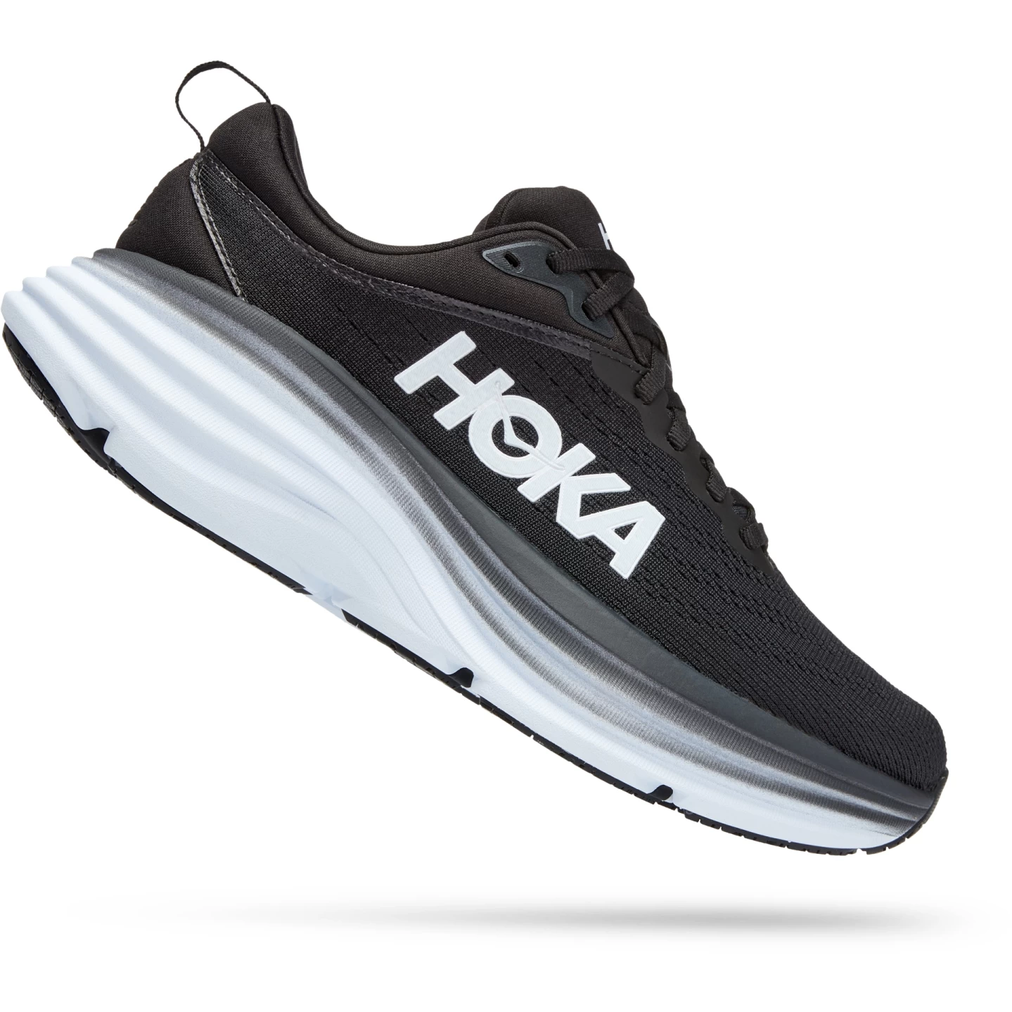 Hoka Bondi 8 Wide Running Shoes Women - Black / White 2 Hoka Bondi 8 Wide Running Shoes Women - Black / White - Image 2
