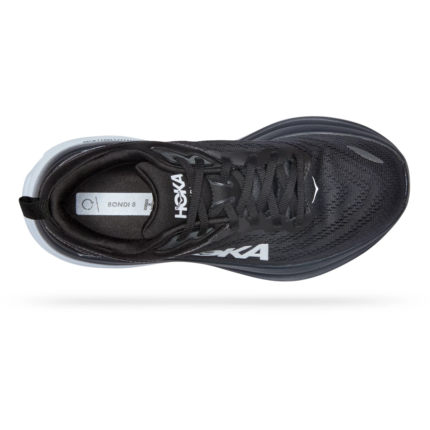 Hoka Bondi 8 Running Shoes Women - Black / White 7 Hoka Bondi 8 Running Shoes Women - Black / White - Image 7