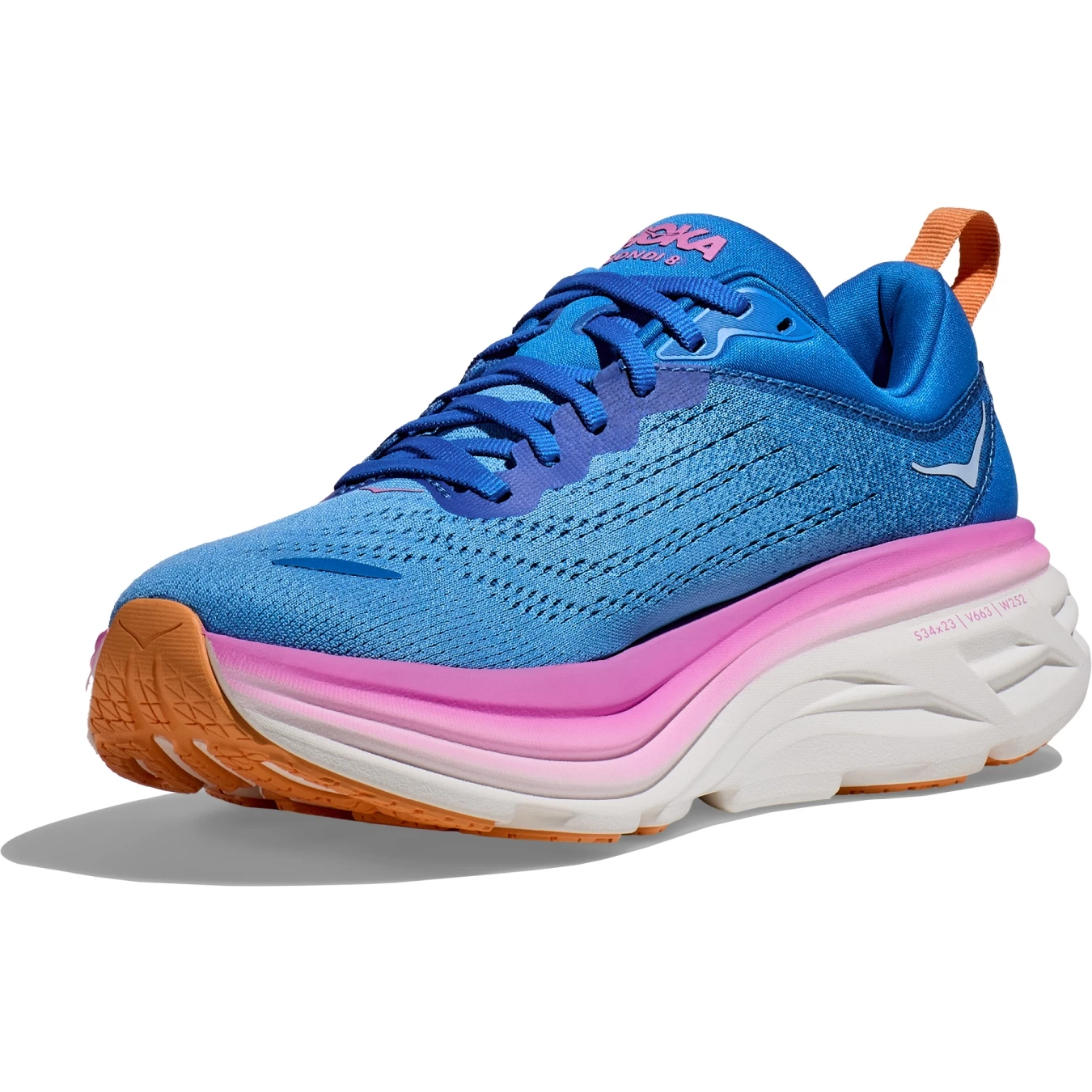 Hoka Bondi 8 Wide Running Shoes Women - Coastal Sky / All Aboard 3 Hoka Bondi 8 Wide Running Shoes Women - Coastal Sky / All Aboard - Image 3