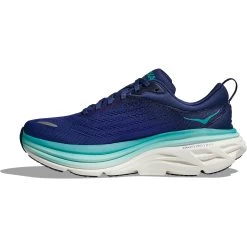 Hoka Bondi 8 Running Shoes Women - Bellwether Blue / Evening Sky -Hoka hoka bondi 8 womens running shoes bellwether blue evening sky 1 1502133