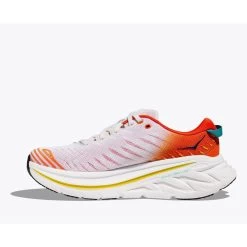 Hoka Bondi X Running Shoes - Blanc De Blanc / Flame -Hoka hoka bondi x running shoes blanc de blanc flame 3 1460241