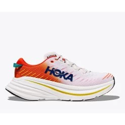 Hoka Bondi X Running Shoes - Blanc De Blanc / Flame -Hoka hoka bondi x running shoes blanc de blanc flame 4 1460242