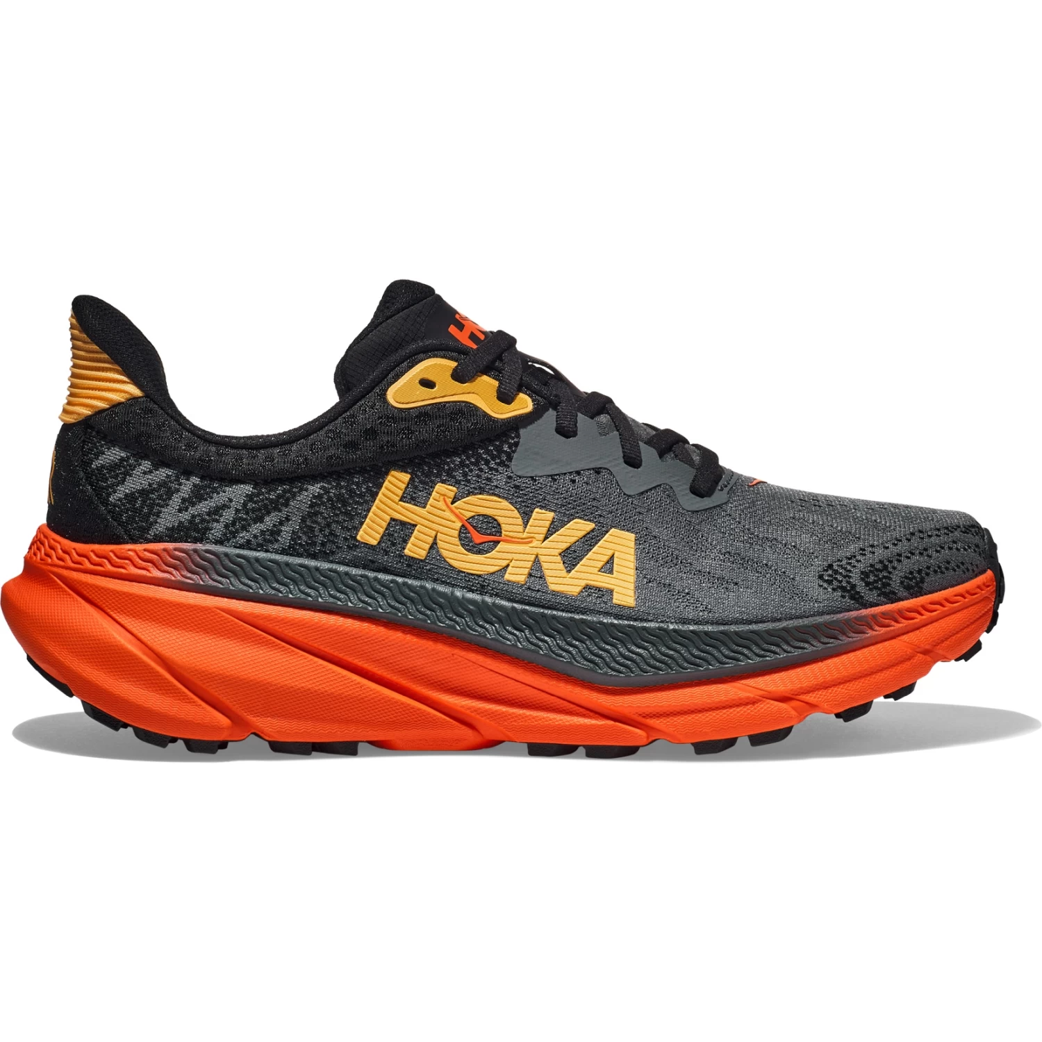 Hoka Challenger 7 Running Shoes Men - Castlerock / Flame 3 Hoka Challenger 7 Running Shoes Men - Castlerock / Flame - Image 3