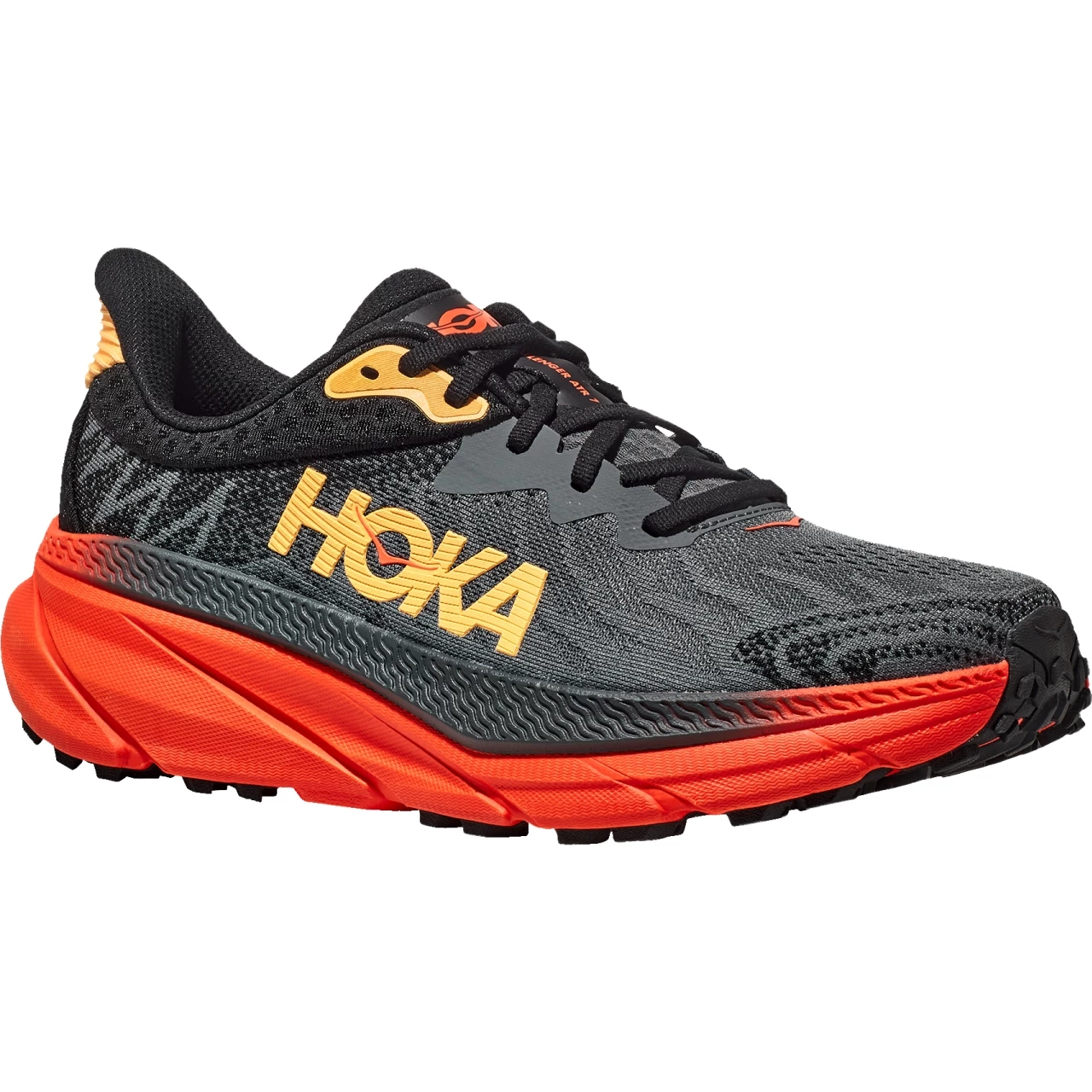 Hoka Challenger 7 Running Shoes Men - Castlerock / Flame 1 Hoka Challenger 7 Running Shoes Men - Castlerock / Flame