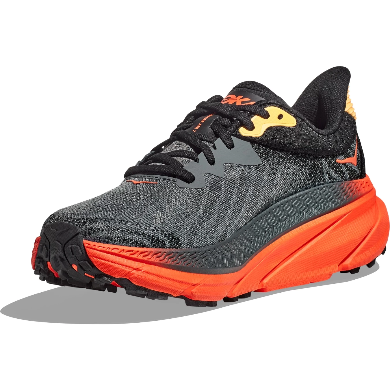 Hoka Challenger 7 Running Shoes Men - Castlerock / Flame 2 Hoka Challenger 7 Running Shoes Men - Castlerock / Flame - Image 2