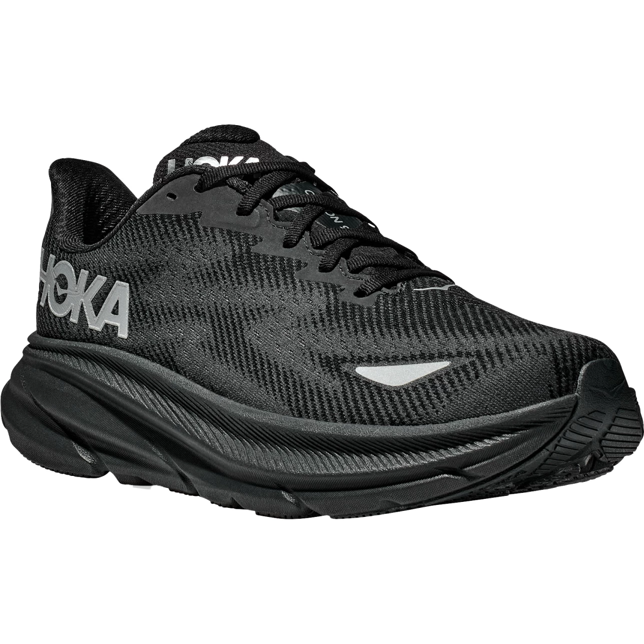 Hoka Clifton 9 GTX Women's Running Shoes - Black / Black 1 Hoka Clifton 9 GTX Women's Running Shoes - Black / Black