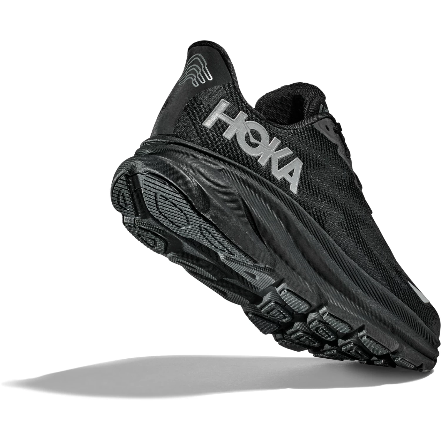 Hoka Clifton 9 GTX Women's Running Shoes - Black / Black 3 Hoka Clifton 9 GTX Women's Running Shoes - Black / Black - Image 3