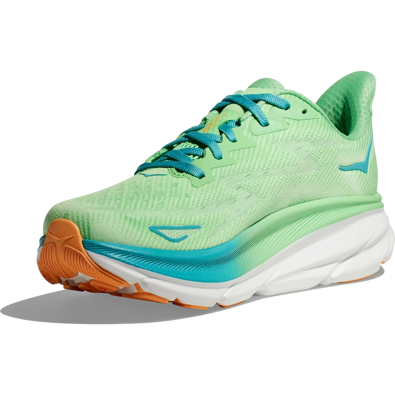 Hoka Clifton 9 Running Shoes Men - Zest / Lime Glow 2 Hoka Clifton 9 Running Shoes Men - Zest / Lime Glow - Image 2