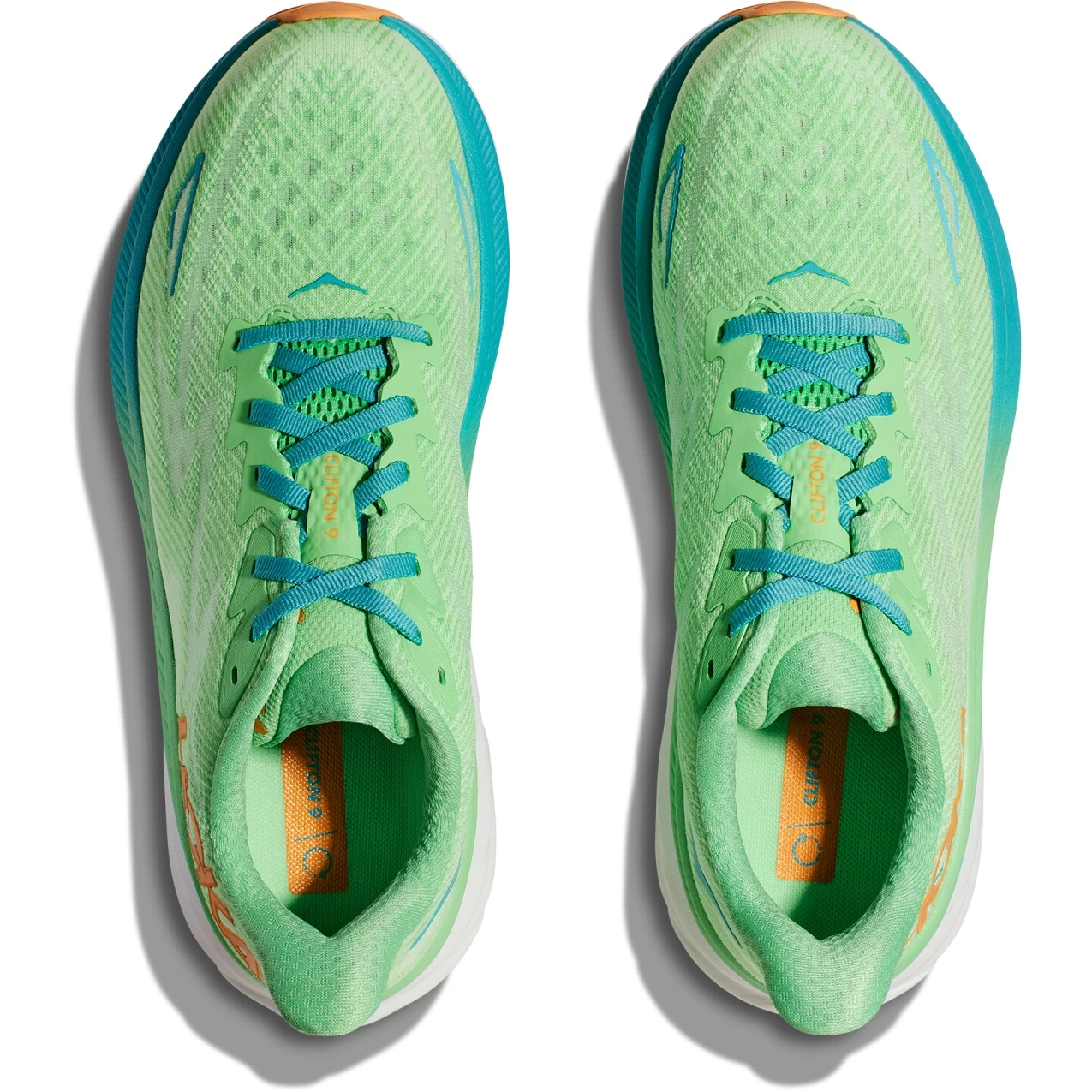 Hoka Clifton 9 Running Shoes Men - Zest / Lime Glow 7 Hoka Clifton 9 Running Shoes Men - Zest / Lime Glow - Image 7