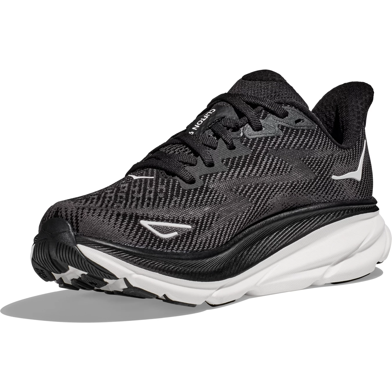 Hoka Clifton 9 Wide Running Shoes Women - Black / White 3 Hoka Clifton 9 Wide Running Shoes Women - Black / White - Image 3