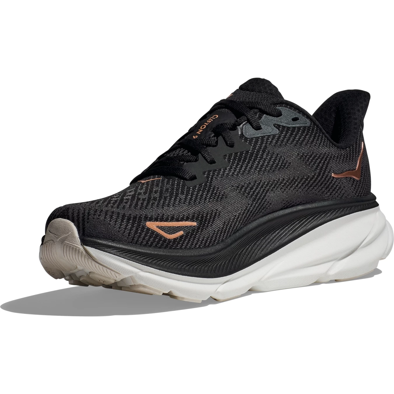 Hoka Clifton 9 Running Shoes Women - Black / Rose Gold 2 Hoka Clifton 9 Running Shoes Women - Black / Rose Gold - Image 2