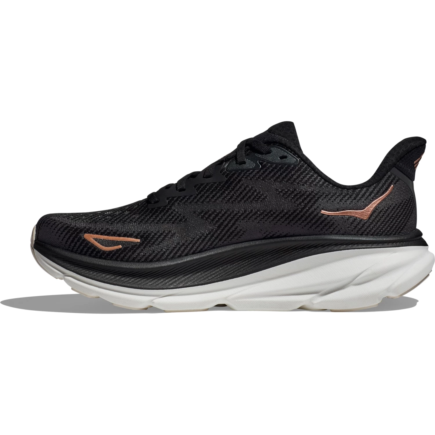 Hoka Clifton 9 Running Shoes Women - Black / Rose Gold 4 Hoka Clifton 9 Running Shoes Women - Black / Rose Gold - Image 4