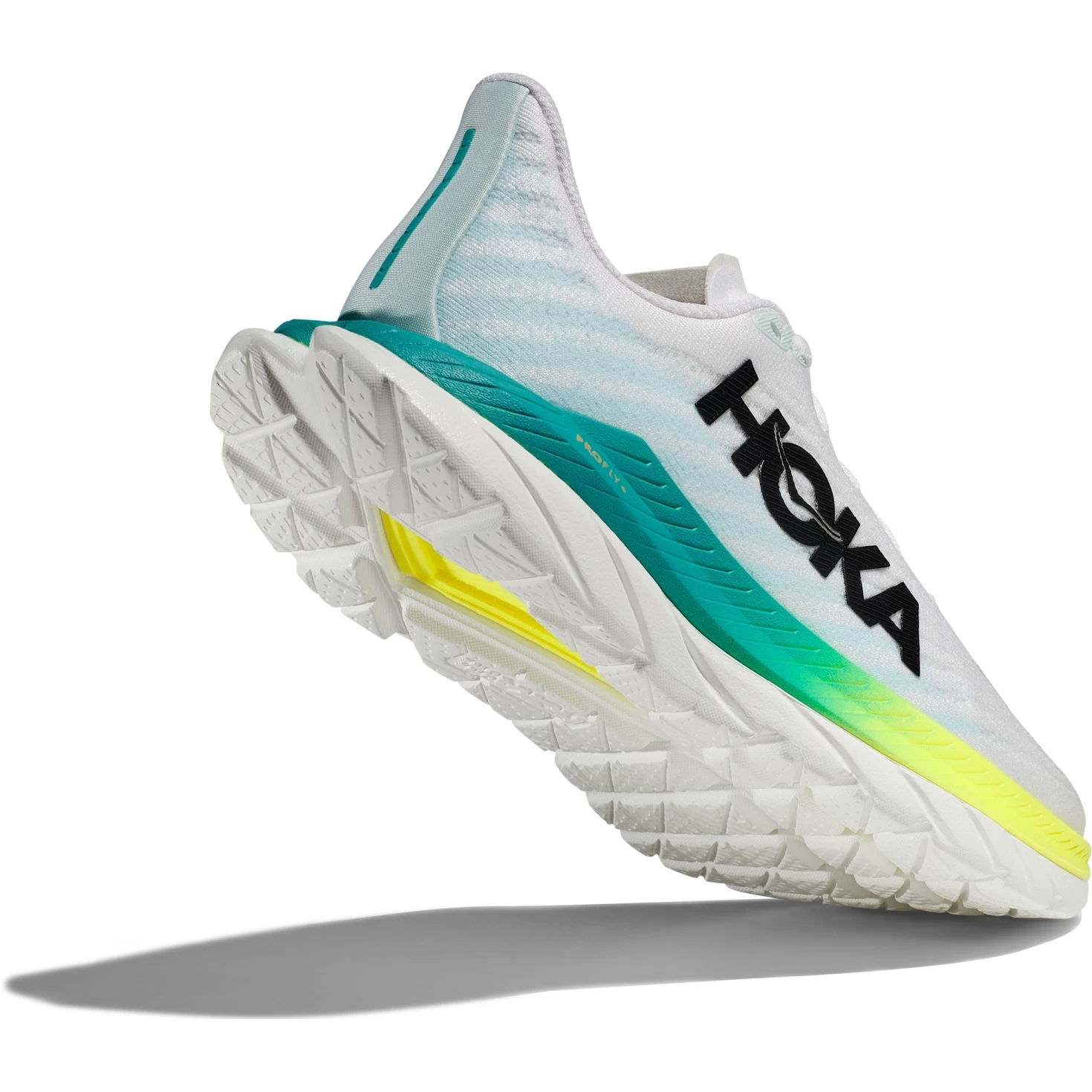 Hoka Mach 5 Wide Running Shoes - White / Blue Glass 5 Hoka Mach 5 Wide Running Shoes - White / Blue Glass - Image 5
