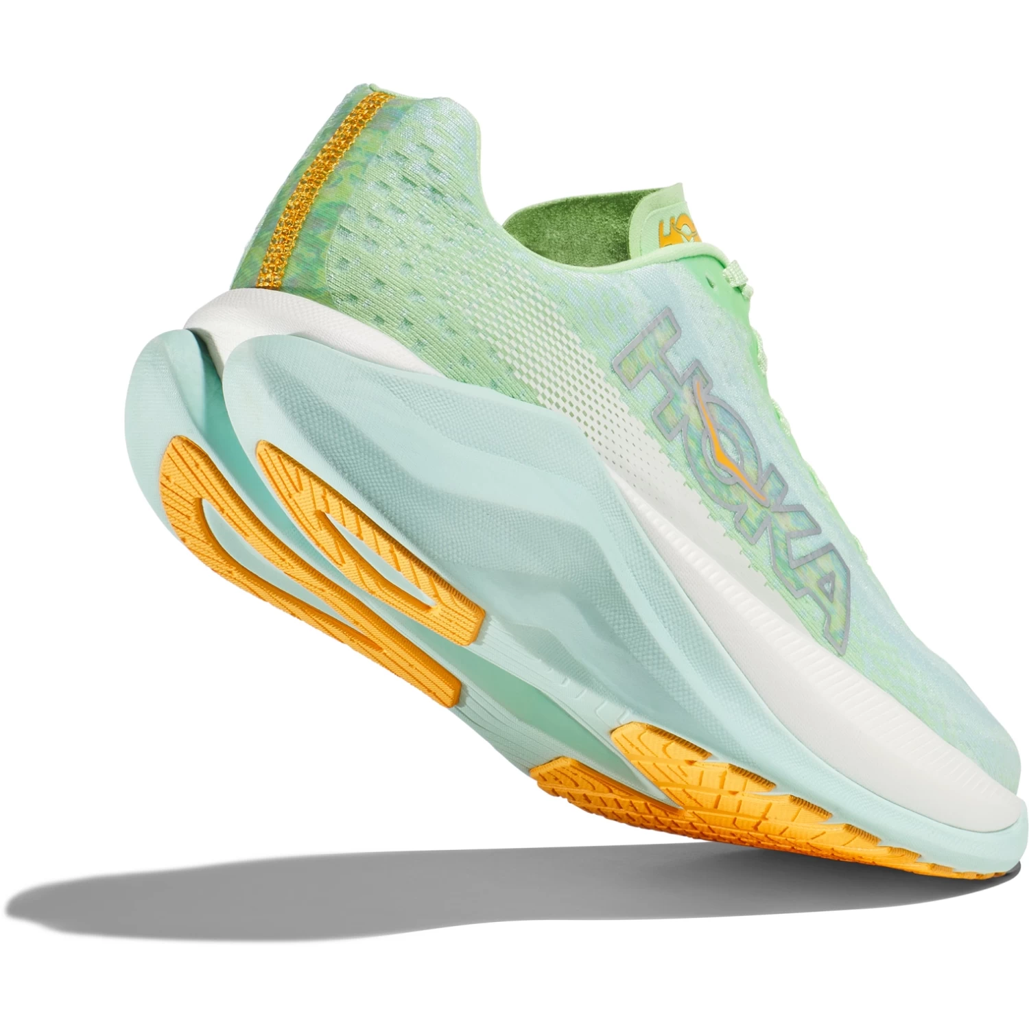 Hoka Mach X Running Shoes Women - Lime Glow / Sunlit Ocean 5 Hoka Mach X Running Shoes Women - Lime Glow / Sunlit Ocean - Image 5