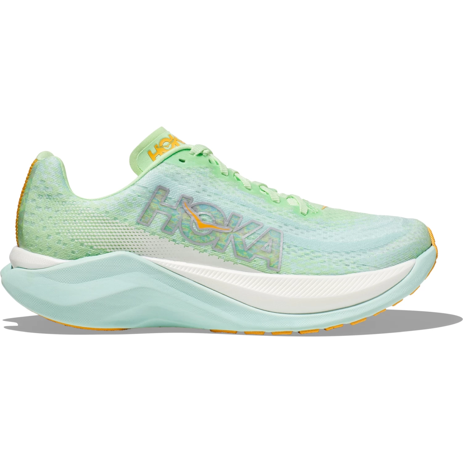 Hoka Mach X Running Shoes Women - Lime Glow / Sunlit Ocean 3 Hoka Mach X Running Shoes Women - Lime Glow / Sunlit Ocean - Image 3